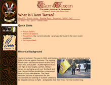 Tablet Screenshot of clanntartan.org